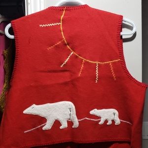 Vintage Canadian Wool Inuit Vest